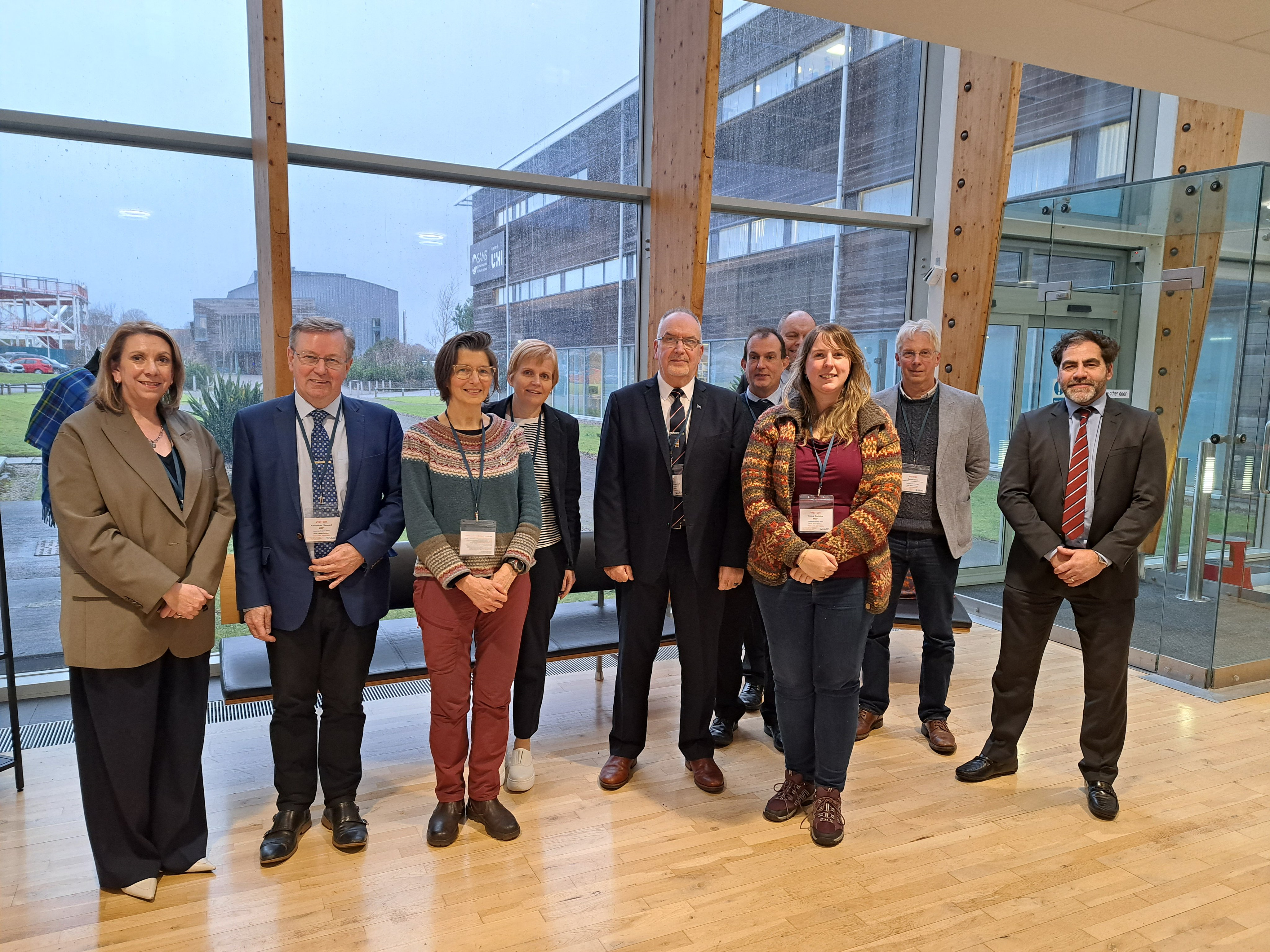 Picture of Committee Members and others on a visit to Argyll and Bute.